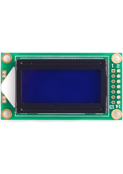 0802A 2x8 Mavi Karakter LCD Modül Display Ekran 5V Beyaz Arka Işık 8x2 8 x 2 LCD Gösterge Menü