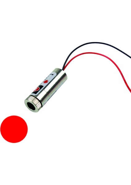 Nokta Lazer Modül Kırmızı 5mw 650NM Lens Odak Ayarı 12MM Çap