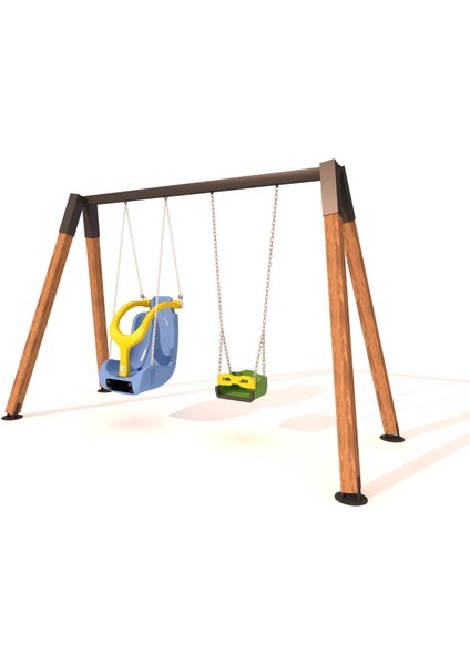 Ahşap Salıncak, Ikili Park Salıncağı, Engelli ve Standart Tip Salıncak Koltuğu