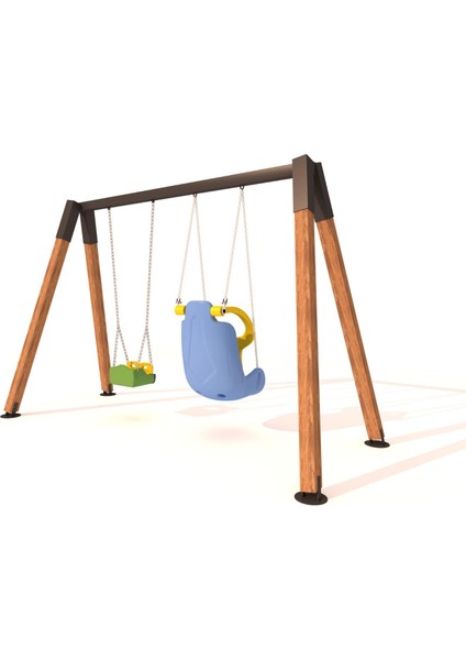Ahşap Salıncak, Ikili Park Salıncağı, Engelli ve Standart Tip Salıncak Koltuğu