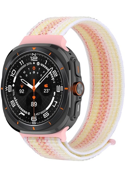 Samsung Galaxy Watch Ultra 47 mm Uyumlu Spor Loop Kordon Hasır Örgü Kayış Cırt Cırtlı Velcro fiyatları