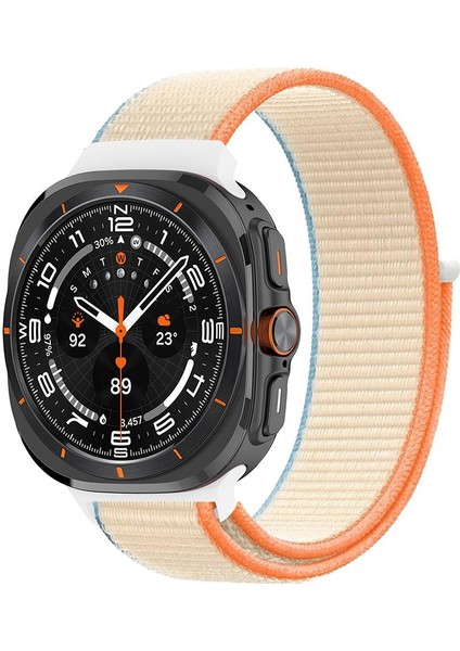Samsung Galaxy Watch Ultra 47 mm Uyumlu Spor Loop Kordon Hasır Örgü Kayış Cırt Cırtlı Velcro fiyatları