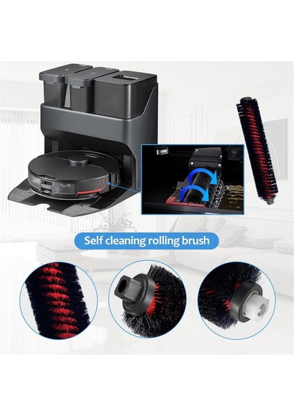 Запасные Части Пылесоса,roborock S7 Maxv Ultra/s7 Pro Ultra Elektrikli Süpürge Ana Yan Fırça Hepa Filtre Paspas Bezi Toz Torbaları Yedek Parça (Yurt Dışından) fırsatları