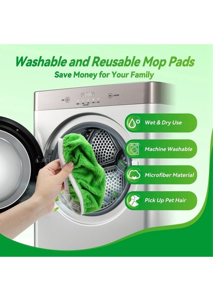 Запасные Части Пылесоса,10 Paket Yeniden Kullanılabilir Paspas Pedleri Swiffer Süpürgesi Süpürge Kapağı Mikrofiber Kuru Süpürme Pedi Yıkanabilir Islak Mop Bezi Yedekler (Yurt Dışından) modelleri