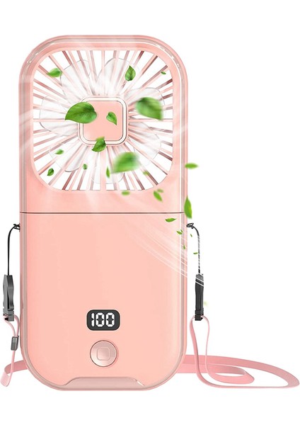Taşınabilir Fan, Küçük Mini Fan 5'i 1 Arada Güç Bankası Olarak, 4 Hızlı 3000MAH Pil (Yurt Dışından)