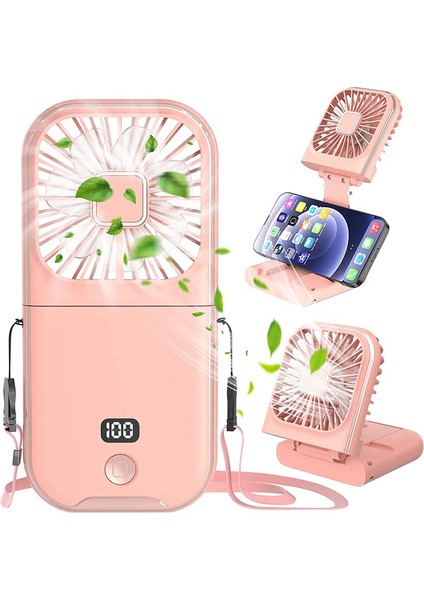 Taşınabilir Fan, Küçük Mini Fan 5'i 1 Arada Güç Bankası Olarak, 4 Hızlı 3000MAH Pil (Yurt Dışından) fiyatları