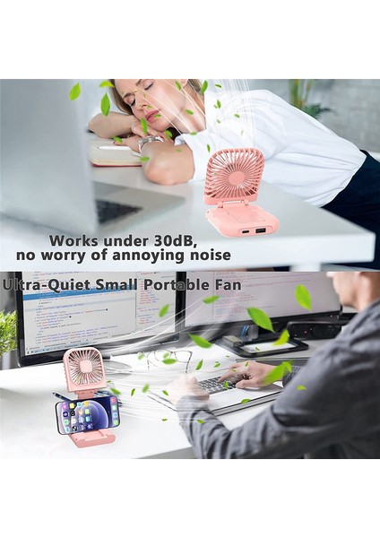 Taşınabilir Fan, Küçük Mini Fan 5'i 1 Arada Güç Bankası Olarak, 4 Hızlı 3000MAH Pil (Yurt Dışından) modelleri