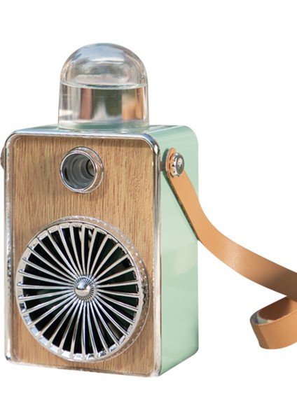 3'ü 1 Arada Fan Soğutma Asılı Boyun USB Mini Hava Soğutucu Taşınabilir Şarj Edilebilir Bıçaksız Yeşil (Yurt Dışından)
