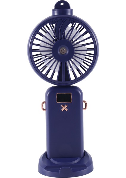 5000MAH Katlanır Elektrikli Fan USB Şarj Edilebilir Hava Soğutma Fonksiyonu 5 Hız Dijital Ekran El Fanı, A (Yurt Dışından)