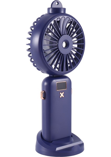 5000MAH Katlanır Elektrikli Fan USB Şarj Edilebilir Hava Soğutma Fonksiyonu 5 Hız Dijital Ekran El Fanı, A (Yurt Dışından)