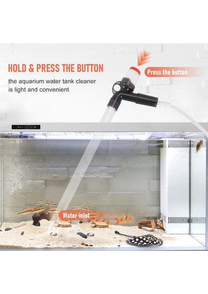 Запасные Части Пылесоса,akvaryum Çakıl Elektrikli Süpürge Hızlı Balık Tankı Sifon Temizleme Deniz Yosunu Kazıyıcı Hava Basın Düğmesi Su Değiştirici Kiti (Yurt Dışından) indirimleri