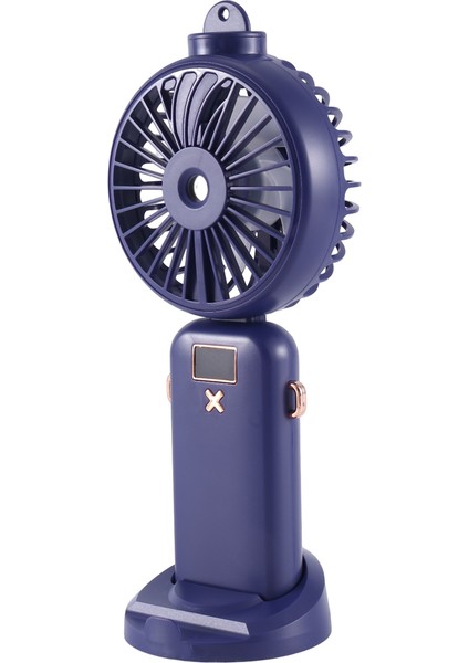 5000MAH Katlanır Elektrikli Fan USB Şarj Edilebilir Hava Soğutma Fonksiyonu 5 Hız Dijital Ekran El Fanı, A (Yurt Dışından)