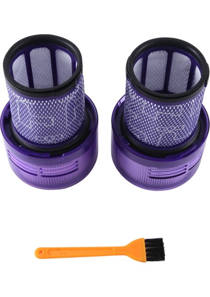 2 Adet Hepa Filtre V12 Elektrikli Süpürge Arka Filtre Yedek Yedek Parça Yıkanabilir Filtre Temizleme Fırçası ile (Yurt Dışından)