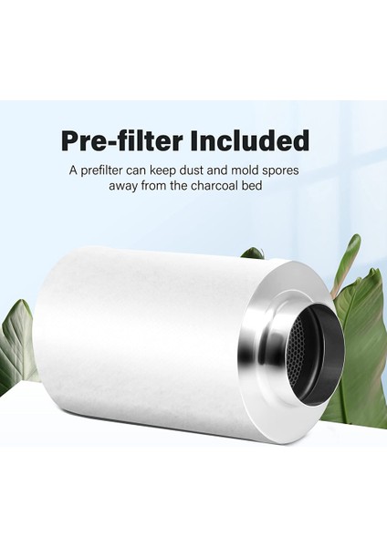 4 Inç Hava Karbon Filtresi Koku Kontrolü, Ters Çevrilebilir Flanş, Ön Filtre Dahil, Çadır Odaları Yetiştirme Için Koklama Temizleyici (Yurt Dışından) fiyatları