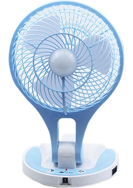 Mini Küçük Fan Katlanabilir Elektrikli Karikatür Taşınabilir Masaüstü Ev Tabanı ile Mavi (Abd Tak) (Yurt Dışından)