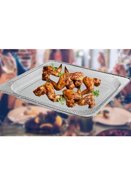 Ninja Foodi SP101 SP100,SP101B1,SP101C Hava Fritöz Fırını, Paslanmaz Çelik Hava Fritöz Sepeti Için Yedek Hava Kızartma Sepeti (Yurt Dışından)