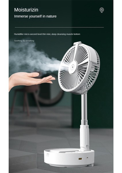 Taşınabilir Katlanır Geri Çekilebilir Zemin Düşük Gürültü 7200 Mah Fan Açık Uzaktan Kumanda Yatak Odası Masası Soğutma Yaz-B (Yurt Dışından) fırsatları