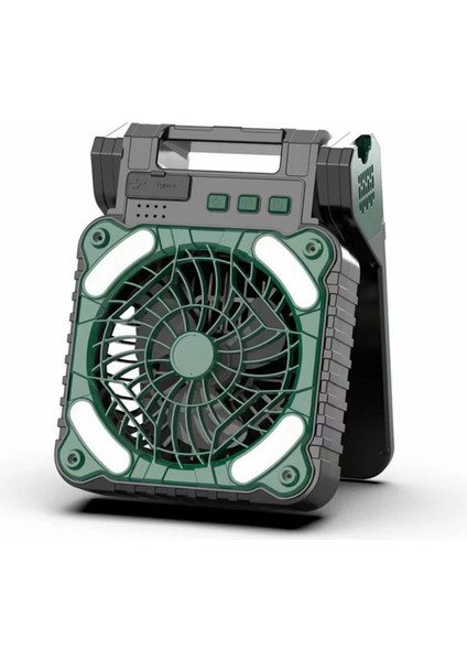 Güneş Enerjili LED Fenerli Kamp Fanı 4 Hız 90° Katlanır Taşınabilir Masa Dış Mekan Seyahat Çadırı Kişisel Fan-A (Yurt Dışından)