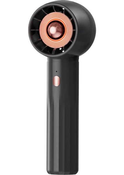 Mini El Fanı USB Şarj Ayarlanabilir Kişisel Soğutma Turbo Seyahat Ev Ofis Için Taşınabilir Bladeless Siyah (Yurt Dışından)