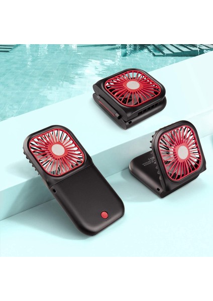 Taşınabilir Mini Fan USB Şarj Edilebilir El Ayarlanabilir Masaüstü Hava Soğutucu Ev Ofis Masası Açık Seyahat Için B (Yurt Dışından)