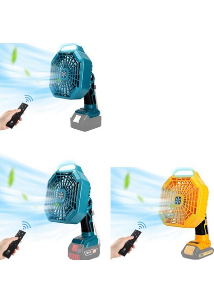 Işık ile 18V Lityum Pil Için Dikey Fan USB Taşınabilir Kamp Açık (Yurt Dışından)