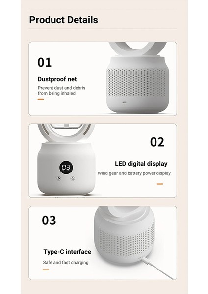 Yaz Su Soğutmalı Sis Elektrikli Fan USB Şarj Edilebilir Taşınabilir Kablosuz Hava Nemlendirici Bladeless Vantilatör (Yurt Dışından) indirimleri