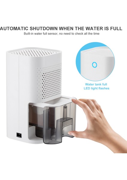850ML Nem Alma Cihazı Ev Taşınabilir Premium Nem Alma Cihazı Ev Dolap Ofis Dilsiz Nem Emiciler Ab Tak (Yurt Dışından)