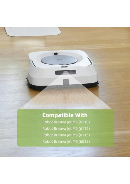 Запасные Части Пылесоса,irobot Braava Jet M6 Serisi Robot Için 6 Paket Ayrılabilir Paspas Pedleri, Yükseltme Yeniden Kullanılabilir M6 Paspas Pedi Yedek Aksesuarlar (Yurt Dışından)