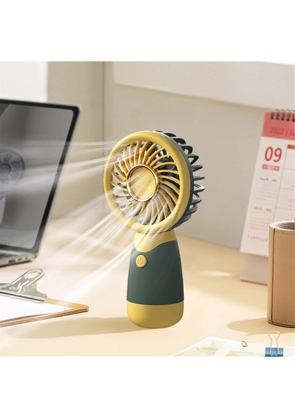 El Fan Sınır Küçük Cep Mini Taşınabilir USB Şarj Edilebilir Hediye Sessiz, D (Yurt Dışından)