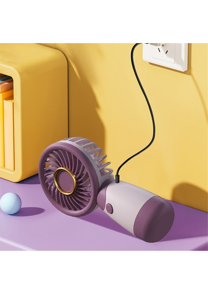 El Fan Sınır Küçük Cep Mini Taşınabilir USB Şarj Edilebilir Hediye Sessiz, D (Yurt Dışından)