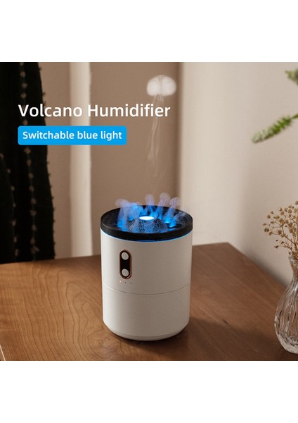 450ML Volkanik Alev Yağ Difüzörü Denizanası Duman Halkası Hava Nemlendirici Ultrasonik Atomize Püskürtücü Hediye (Yurt Dışından) modelleri