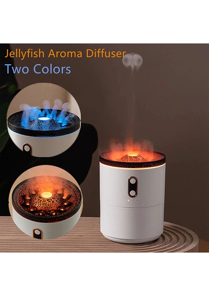 450ML Volkanik Alev Yağ Difüzörü Denizanası Duman Halkası Hava Nemlendirici Ultrasonik Atomize Püskürtücü Hediye (Yurt Dışından) fırsatları