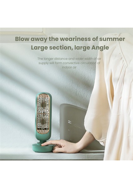 Yeni Stand Mini USB Fan Pil Şarj Edilebilir Kule Masa Tipi-C Ev Çalışma Kamp Için Taşınabilir Masaüstü Hava Soğutucu 1 (Yurt Dışından)