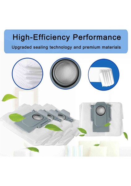 Запасные Части Пылесоса,roborock Q7 Max /q7 Max+ / Q7 Max Plus Için 24 Paket Toz Torbası, Roborock S7 Maxv Ultra/s7 Pro Ultra Elektrikli Süpürge Için (Yurt Dışından)
