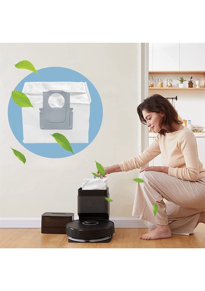 Запасные Части Пылесоса,roborock Q7 Max /q7 Max+ / Q7 Max Plus Için 24 Paket Toz Torbası, Roborock S7 Maxv Ultra/s7 Pro Ultra Elektrikli Süpürge Için (Yurt Dışından)