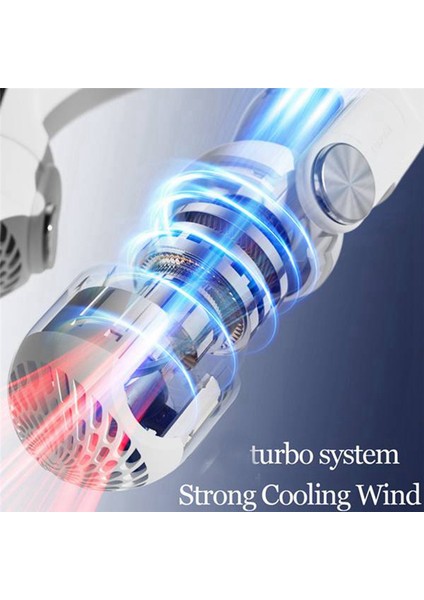 Boyun Fanı 3 Hızlı Taşınabilir Eller Serbest Boyun Bandı Soğutma Mini USB Şarj Edilebilir Turbo Fanlar (Yurt Dışından)