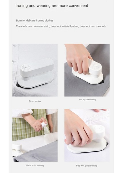 Mini Kablosuz Elektrikli Demir Giysi Için Taşınabilir Şarj Edilebilir Seyahat Demir Kuru Islak El Asılı Ütü Makinesi (Yurt Dışından) indirimleri