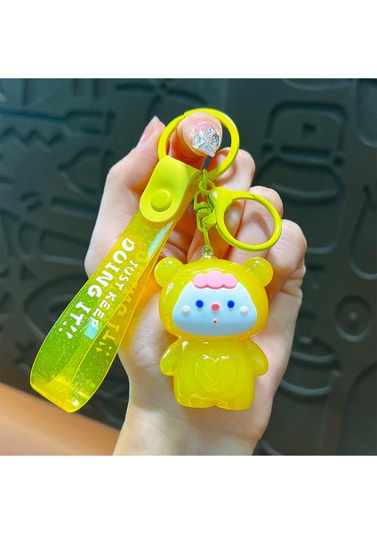 Akrilik Kurbağa Bebek Çanta Anahtarlığı Dekorasyon Küçük Hediye (Yurt Dışından)