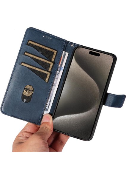 IPhone 15 Için Flip Case Pro Max Deri Telefon Koruma Kılıfı ve Kart (Yurt Dışından) indirimleri