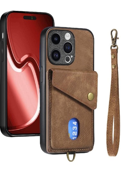 IPhone 15 Için Kılıf Pro Ayrılabilir Kordon Kart Yuvası Çok Fonksiyonlu (Yurt Dışından) indirimleri