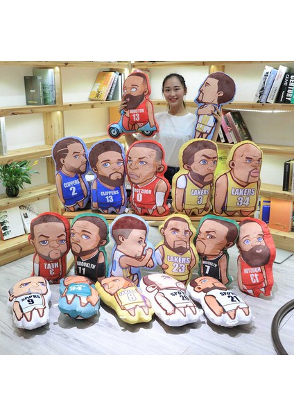 Nba Basketbol Karakteri Karikatür Peluş Oyuncak Yastık, Erkek ve Kız Çocukları Için Hediye (Yurt Dışından) fırsatları