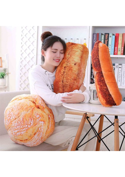 50 cm Yaratıcı Peluş Oyuncak 3D Simülasyon Aperatif Tereyağı Ekmek Yastık Ofis Yatak Odası Yastık Erkekler ve Kızlar Için Hediye (Yurt Dışından)