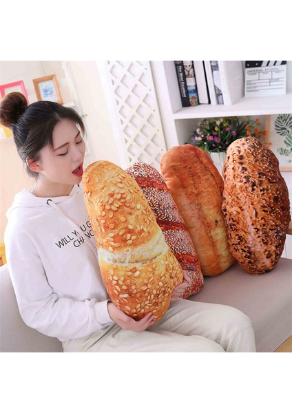 50 cm Yaratıcı Peluş Oyuncak 3D Simülasyon Aperatif Tereyağı Ekmek Yastık Ofis Yatak Odası Yastık Erkekler ve Kızlar Için Hediye (Yurt Dışından)