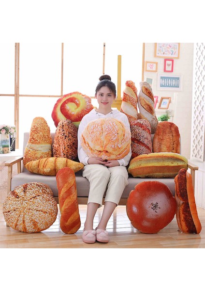 50 cm Yaratıcı Peluş Oyuncak 3D Simülasyon Aperatif Tereyağı Ekmek Yastık Ofis Yatak Odası Yastık Erkekler ve Kızlar Için Hediye (Yurt Dışından)