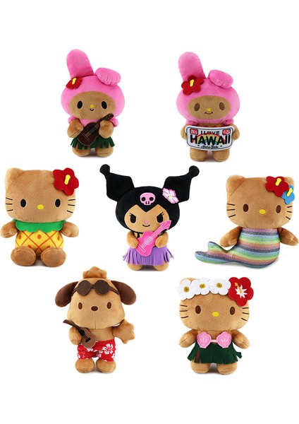 Yeni Siyah Deri Kitty Kaykay Hello Kitty Melody Peluş Oyuncak Denizkızı Karikatür (Yurt Dışından) modelleri