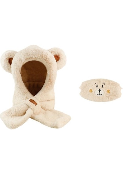 Yüksek Kaliteli Peluş Şapka Atkı-Kadın (Yurt Dışından)