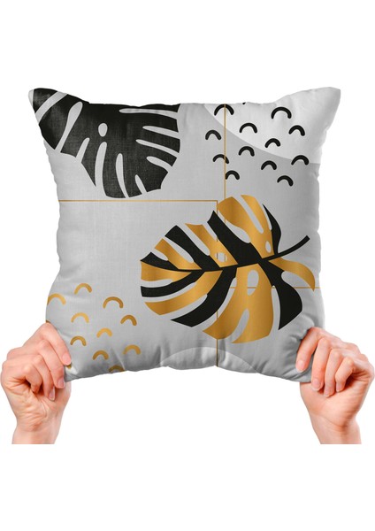 Çiçek Tasarımlı 4'lü Yastık Içi ve Kırlent Kılıfı 45CM 113834 indirimleri