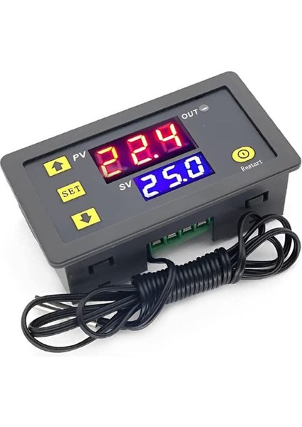 W3230 Dc 12V Dijital Termostat Modül Sıcaklık Kontol Kartı Isıtıcı Soğutucu Kuluçka Akvaryum