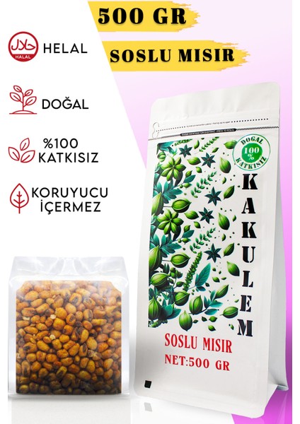 Sertifikalı Iri Taneli Soslu Mısır 500 gr