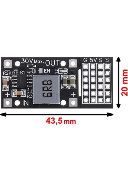 MP2482 Modül 24V To 5V 5A Voltaj Düşürücü Modül 6 Kanal Servo Motor Sürücü Regülatör Güç Kaynağı